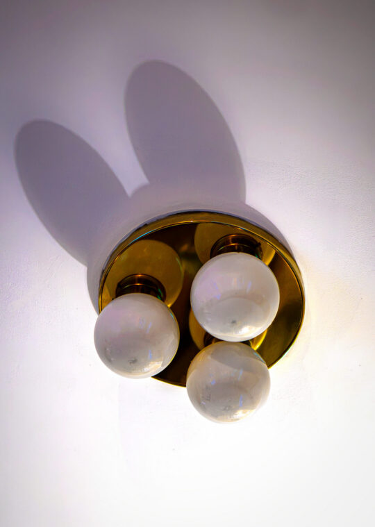 Light fixture to look like a rabbit